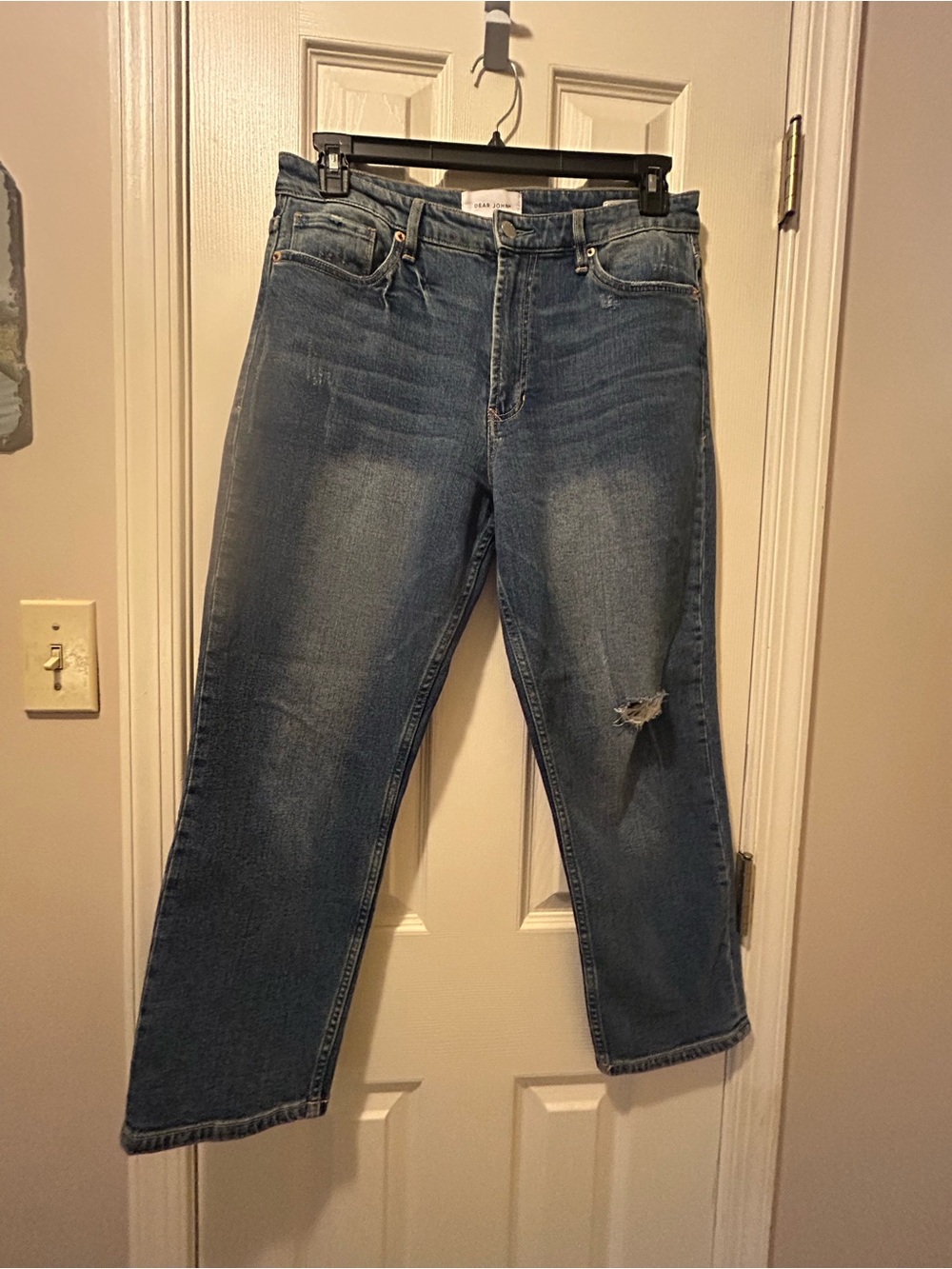 Dear John Medium Blue Boyfriend Jeans with Light Distressing
